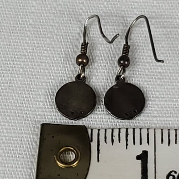 Adorable Tiny Dainty Dangle Little Angel Cherubim Silver 925 Earrings - Picture 7 of 7